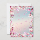 Ontluikende Romantiek - Bruidsfeest Bedankkaart (Achterkant)