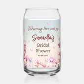 Ontluikende Romantiek - Bruidsfeest Blikvorm Glas (Voorkant)