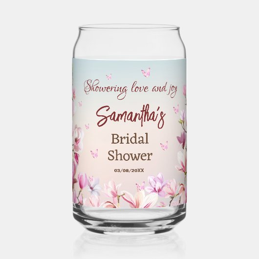 Ontluikende Romantiek - Bruidsfeest Blikvorm Glas (Achterkant)