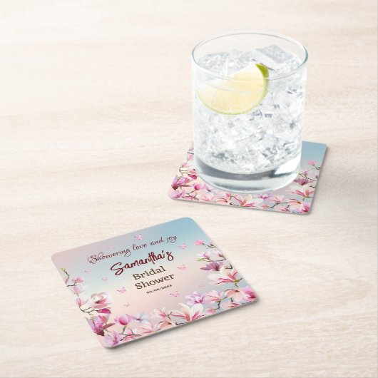 Ontluikende Romantiek - Bruidsfeest Papieren Serve Kartonnen Onderzetters (Insitu)