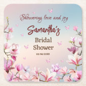 Ontluikende Romantiek - Bruidsfeest Papieren Serve Kartonnen Onderzetters (Voorkant)