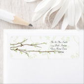 Ontluikende takken met vogels Mailing Label (Insitu)