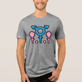 Ontluikende Trans Pride Symbool T-shirt (Voorkant)