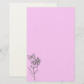 Ontluikende Vlinder Briefpapier (Voorkant / Achterkant)