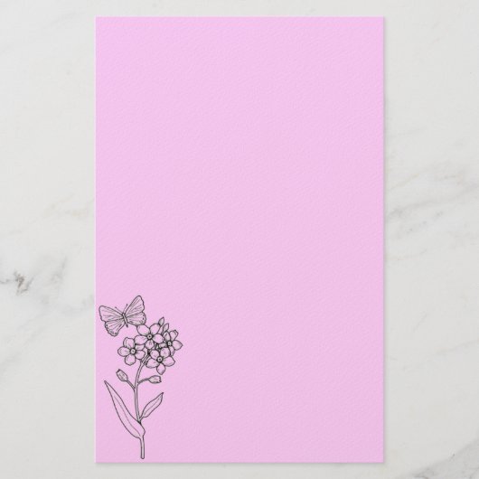 Ontluikende Vlinder Briefpapier (Voorkant)