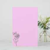 Ontluikende Vlinder Briefpapier (Staand voorkant)