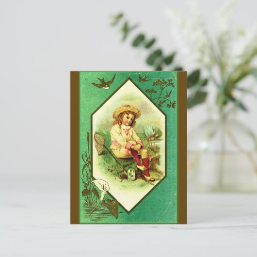 "Ontluikende Wetenschapper " Briefkaart (Staand voorkant)