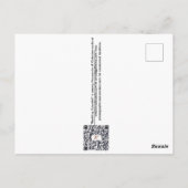 "Ontluikende Wetenschapper " Briefkaart (Achterkant)