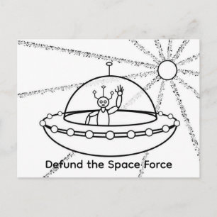 Ontmantel de Ruimtemacht - UFO - Vriendelijke Buit Briefkaart
