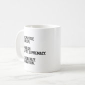 Ontmantelen en dekoloniseren koffiemok (Voorkant links)