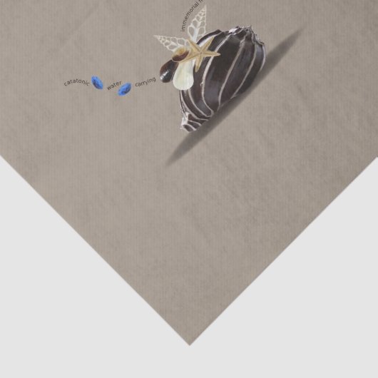 Ontmanteling kust Elegant Modern Beige Brown Tissuepapier (Detail)