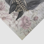 Ontmanteling van zwarte paarden tissuepapier (Detail)