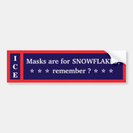 Ontmasker bumpersticker