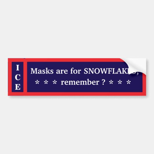 Ontmasker bumpersticker (Voorkant)