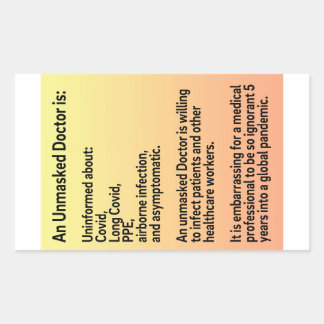 Ontmaskerde artsen info papieren stickers