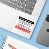 Ontmaskerde dokters en tandartsen vinyl sticker (Laptop met iPhone)