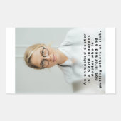 Ontmaskerde dokters papieren sticker (Voorkant)