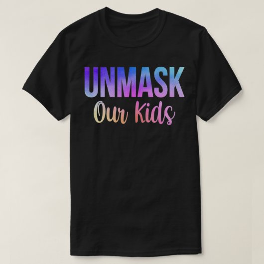 Ontmaskeren van onze Kinder  klap T-shirt (Design voorkant)