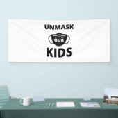 Ontmaskeren van onze kinderen spandoek (Beurs)