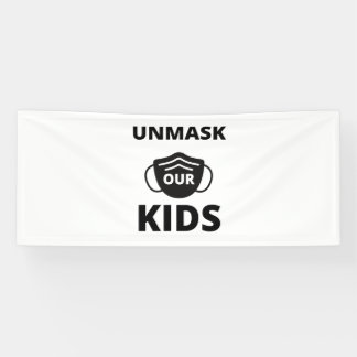 Ontmaskeren van onze kinderen spandoek