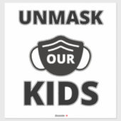 Ontmaskeren van onze kinderen sticker (Vel)