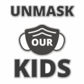 Ontmaskeren van onze kinderen sticker (Voorkant)