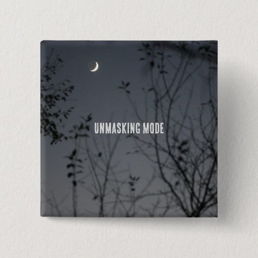 Ontmaskeringsmodus Vierkante Button 5,1 Cm (Voorkant)