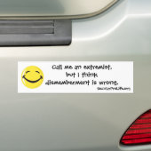 Ontmembering is verkeerd. bumpersticker (Op auto)
