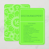 Ontmoedigingswet van aantrekking Emotie Kaart (Voorkant / Achterkant)