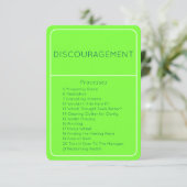 Ontmoedigingswet van aantrekking Emotie Kaart (Staand voorkant)