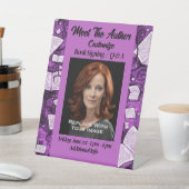 Ontmoet de auteur Roze Boeken Reclamebord Met Voetstuk (Insitu)