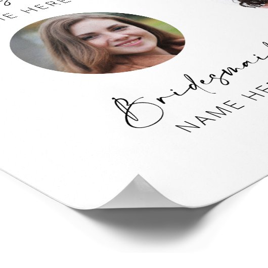 Ontmoet de bruidsmeisjes trouwbord 14 poster (Hoek)