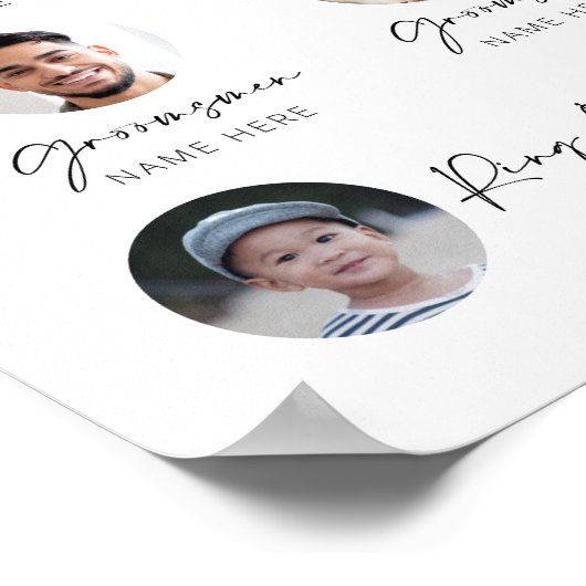  Ontmoet de Groomsmen Introductie Poster (Hoek)