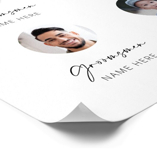  Ontmoet de Groomsmen Introductie Poster (Hoek)