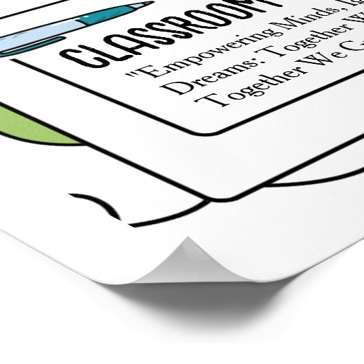 Ontmoet de leraar Modern Terug naar School Flyer Poster (Hoek)