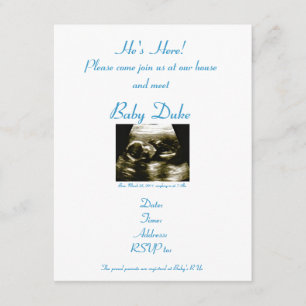 Ontmoet de uitnodiging van de Baby