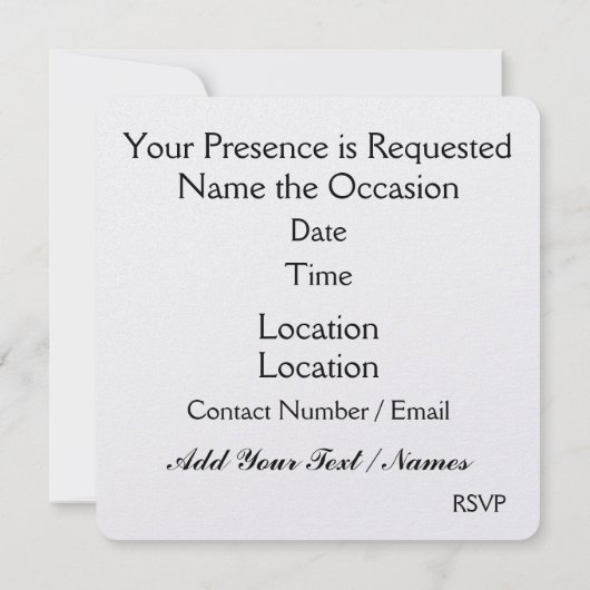 Ontmoet elkaar / Feest - SRF Kaart (Achterkant)