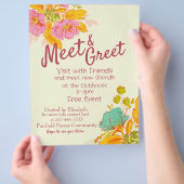 Ontmoet en begroet uitnodiging Aankondiging Flyer (Hand)
