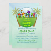 Ontmoet en Greet Uitnodiging (Voorkant / Achterkant)
