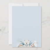 Ontmoet en groet Baby Jongen  Kaart (Achterkant)