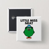 Ontmoet kleine juf Neat Vierkante Button 5,1 Cm (Voorkant /achterkant)