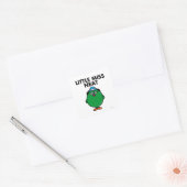 Ontmoet kleine juf Neat Vierkante Sticker (Envelop)