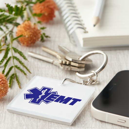 Ontmoet Levensster, brandweeruitrusting Cadeau Sleutelhanger (Voorkant Rechts)