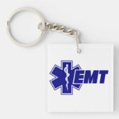 Ontmoet Levensster, brandweeruitrusting Cadeau Sleutelhanger (voorkant)