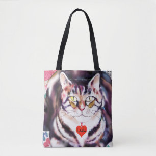 Ontmoet Lulu de kat op Canvas tas