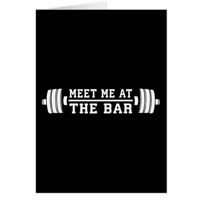 Ontmoet me aan de bar - Barbell - Workout (Voorkant)