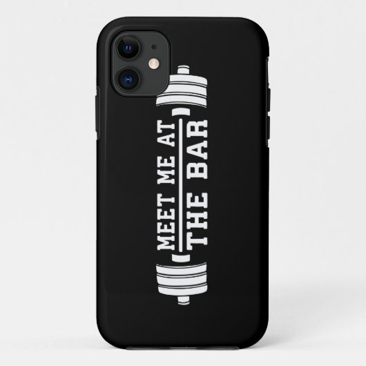 Ontmoet me aan de bar - Barbell - Workout Case-Mate iPhone Case (Achterkant)