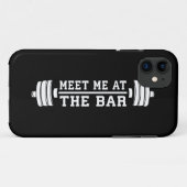 Ontmoet me aan de bar - Barbell - Workout Case-Mate iPhone Case (Achterkant (horizontaal))