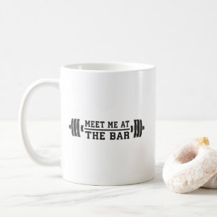 Ontmoet me aan de bar - Barbell - Workout Koffiemok