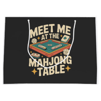Ontmoet me aan de Mahjongtafel Retro Vintage Groot Cadeauzakje